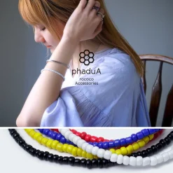 PHADUA Anklets^/ Solid glass bead bracelet