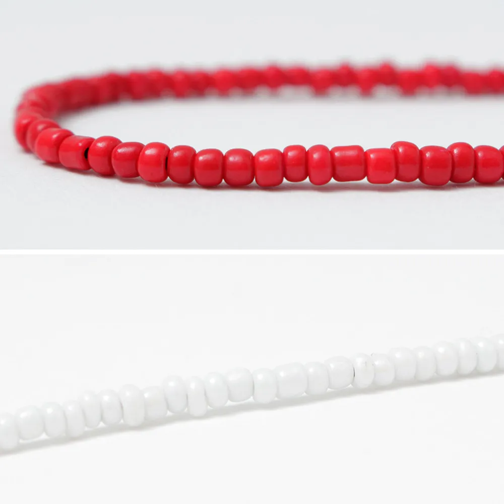 PHADUA Anklets^/ Solid glass bead anklet