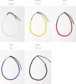 PHADUA Anklets^/ Solid glass bead anklet
