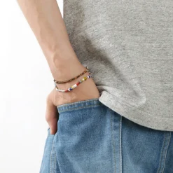 PHADUA Anklets^/ Tiger Eye Bead Bracelet yellow