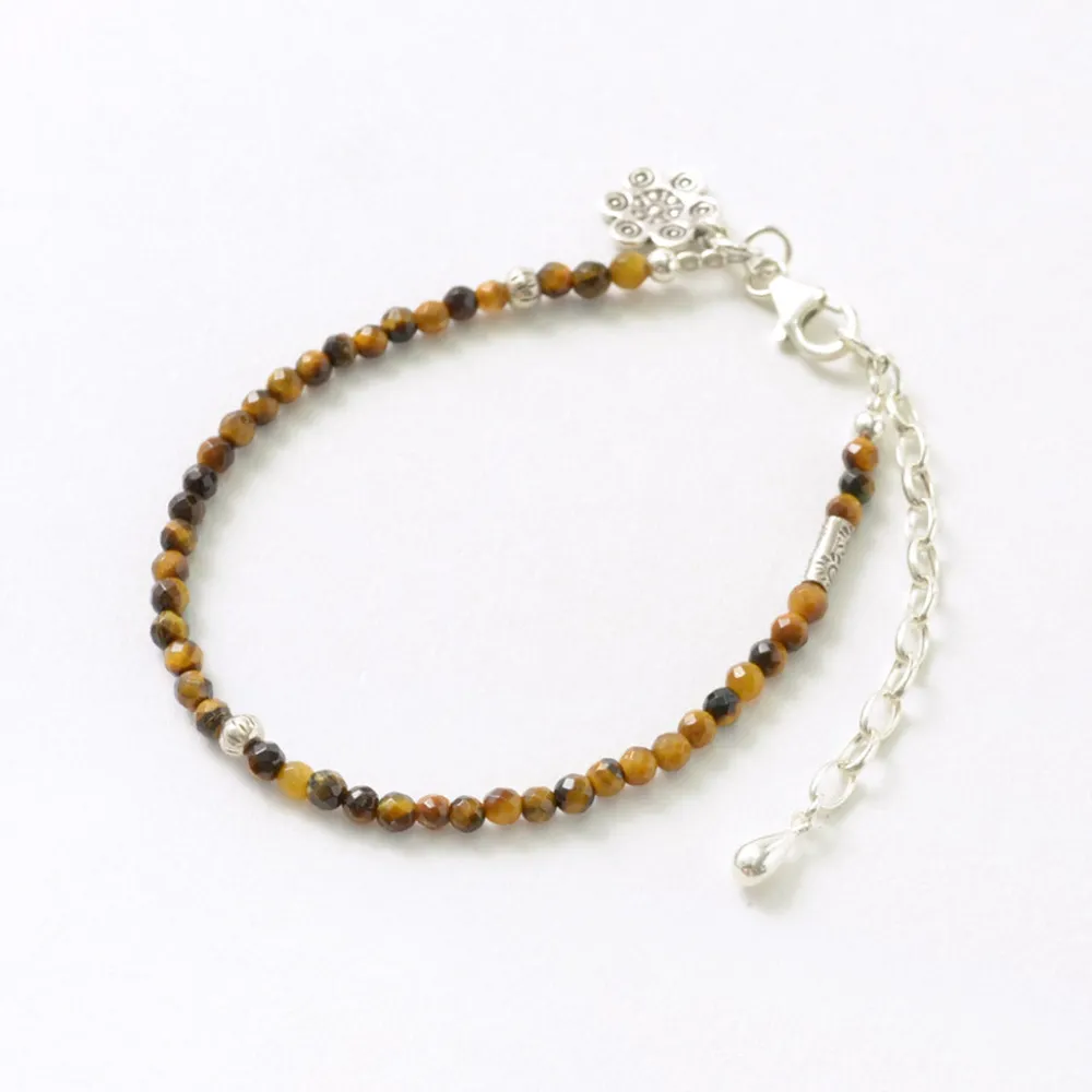 PHADUA Anklets^/ Tiger Eye Beaded Anklet yellow