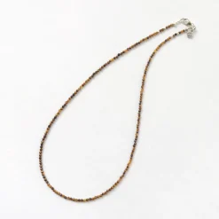 PHADUA Anklets^/ Tiger Eye (2mm) Cut Beads Necklace/Anklet yellow