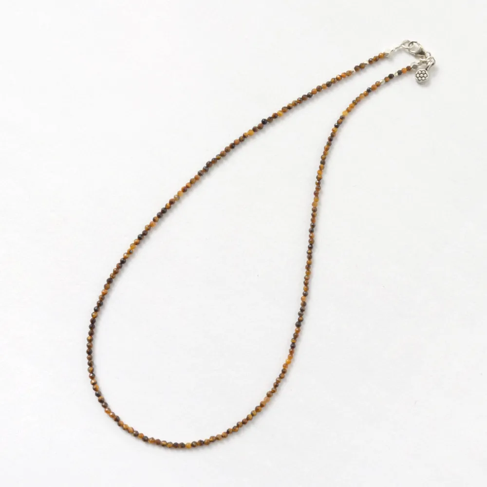 PHADUA Anklets^/ Tiger Eye (2mm) Cut Beads Necklace/Anklet yellow
