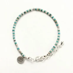 PHADUA Anklets^/ Turquoise and Shell Anklet blue