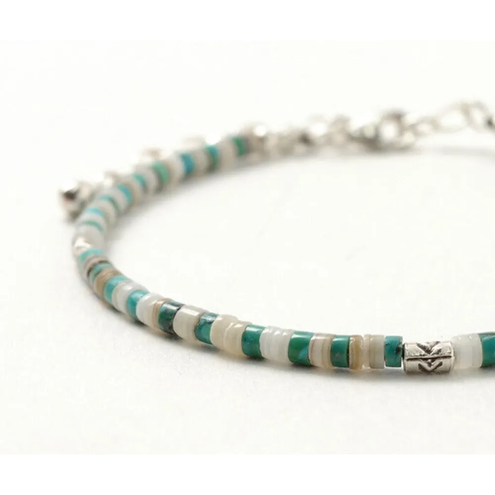 PHADUA Anklets^/ Turquoise and Shell Anklet blue