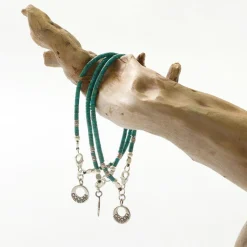 PHADUA Anklets^/ Turquoise Bead Anklet blue