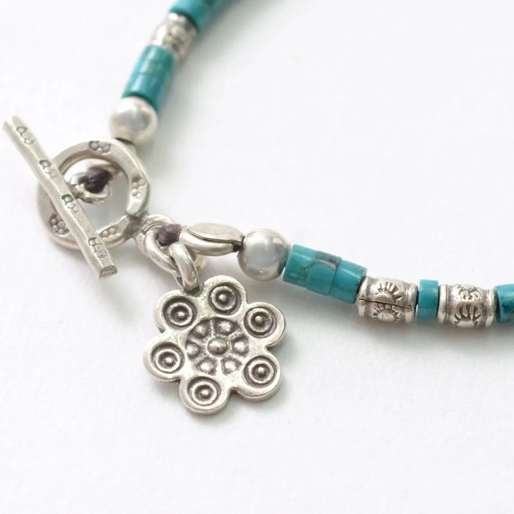 PHADUA Anklets^/ Turquoise Bead Bracelet blue
