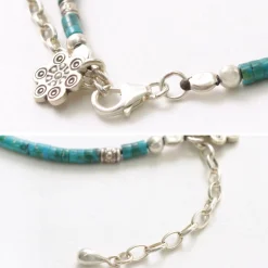 PHADUA Anklets^/ Turquoise Beaded Anklet blue
