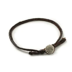 PHADUA Anklets^/ Wax Cord Concho Anklet Fishbone Braid