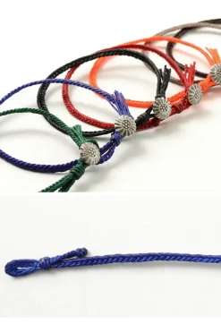 PHADUA Anklets^/ Wax Cord Concho Anklet Fishbone Braid