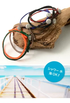 PHADUA Anklets^/ Wax Cord Concho Anklet Fishbone Braid