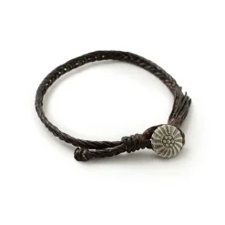 PHADUA Anklets^/ Wax Cord Concho Bracelet Fishbone Braid