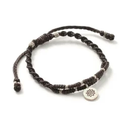 PHADUA Bracelets^/ Wax Cord Silver Double-Strand Top Bracelet