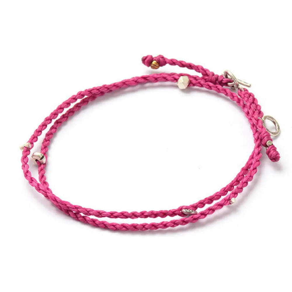 PHADUA Anklets^/ Wax Cord Silver Necklace