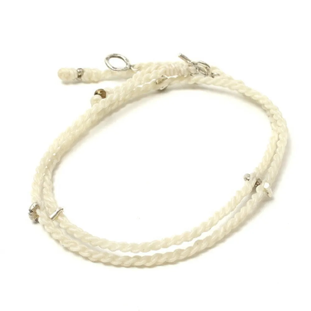 PHADUA Anklets^/ Wax Cord Silver Necklace
