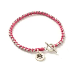 PHADUA Bracelets^/ Wax Cord Silver Series Bracelet
