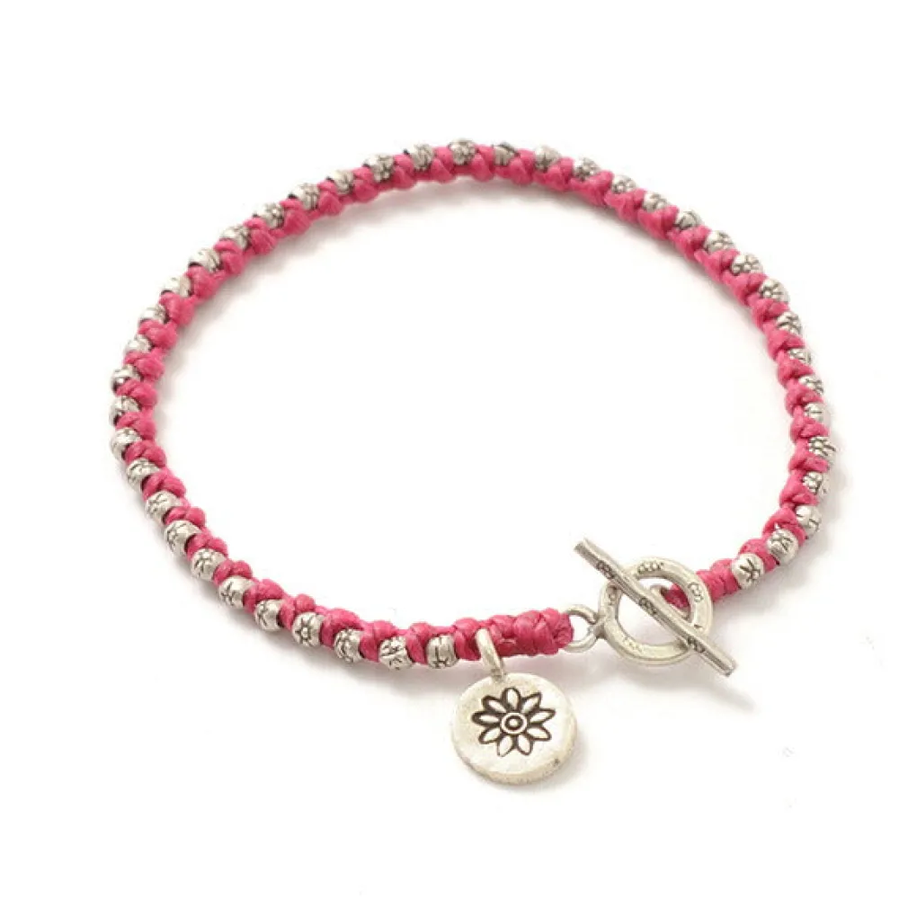 PHADUA Bracelets^/ Wax Cord Silver Series Bracelet