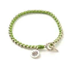 PHADUA Bracelets^/ Wax Cord Silver Series Bracelet