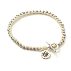 PHADUA Bracelets^/ Wax Cord Silver Series Bracelet