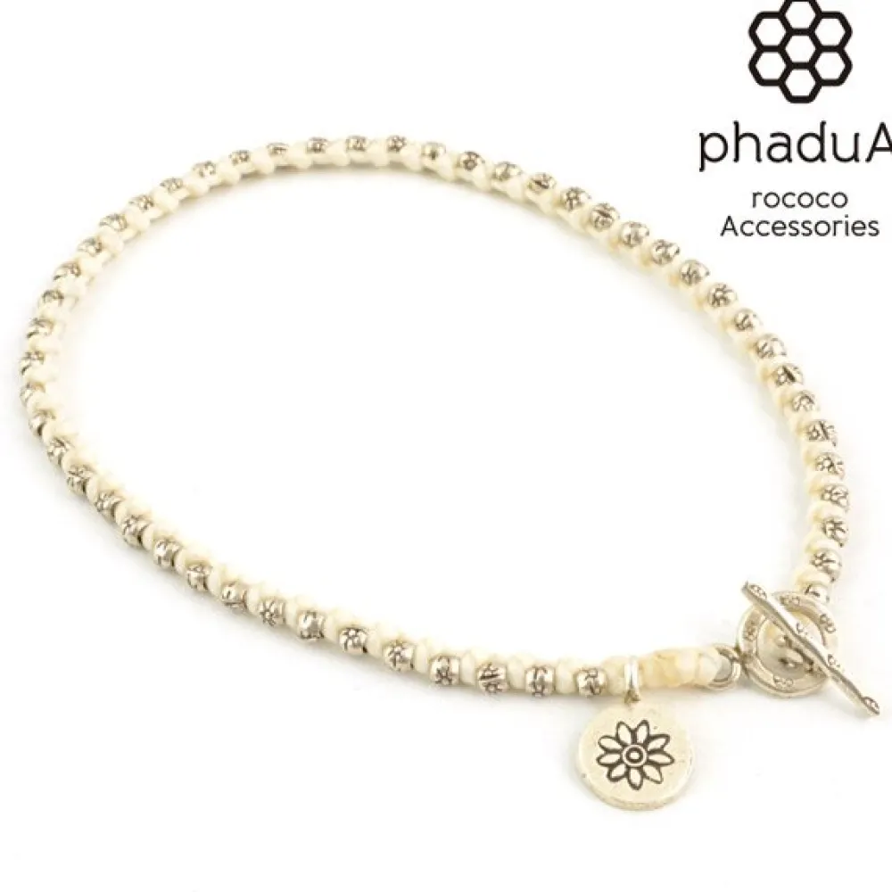 PHADUA Anklets^/ Wax cord silver series anklet