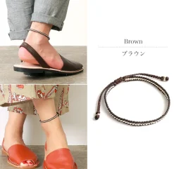 PHADUA Anklets^/ Wax Cord Silver Series Anklet