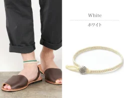 PHADUA Anklets^/ Wax cord single strand concho anklet