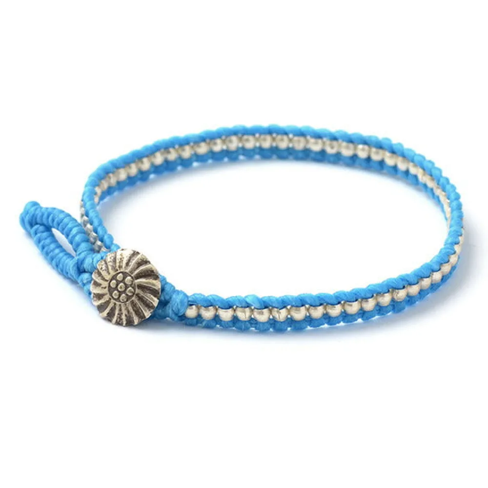 PHADUA Anklets^/ Wax cord single strand concho anklet