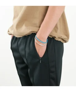 PHADUA Anklets^/ Waxed cord silver single strand concho bracelet