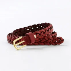 PITTI PELLE Belts^/ Mesh Leather Belt 15mm width
