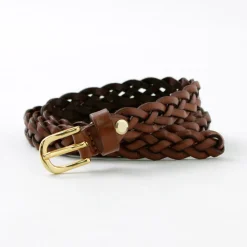 PITTI PELLE Belts^/ Mesh Leather Belt 15mm width