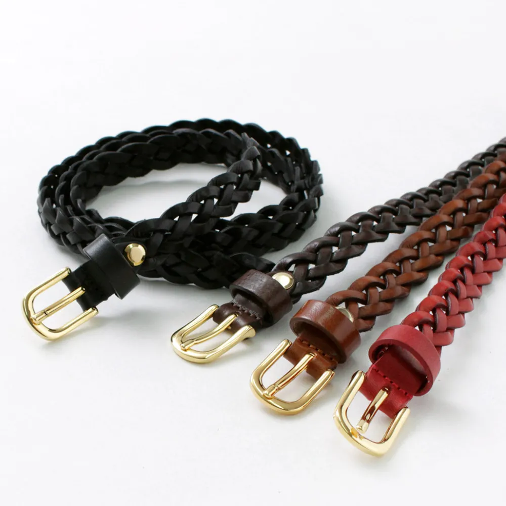 PITTI PELLE Belts^/ Mesh Leather Belt 15mm width
