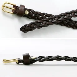 PITTI PELLE Belts^/ Mesh Leather Belt 15mm width