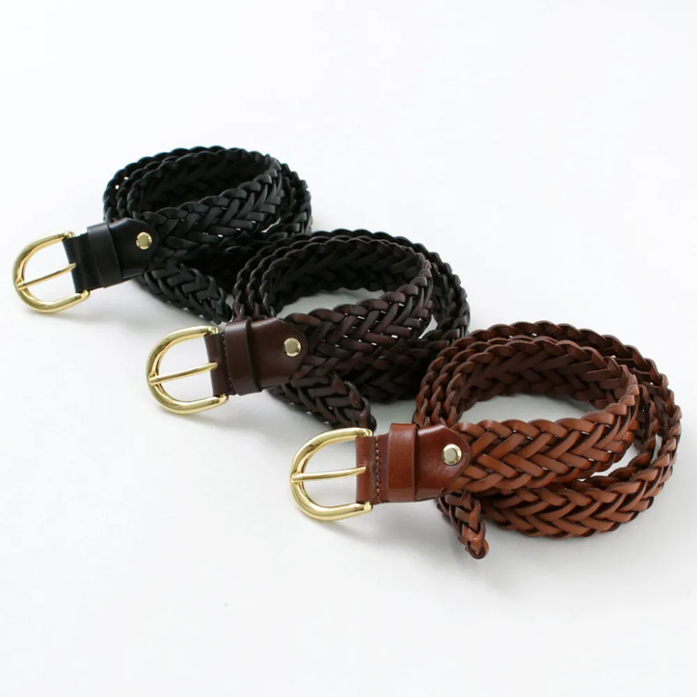 PITTI PELLE Belts^/ Mesh Leather Belt 30mm width