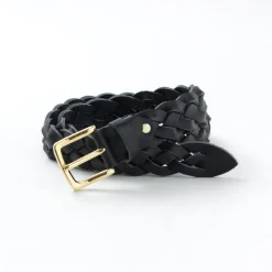PITTI PELLE Belts^/ Mesh Leather Belt 35mm width 4mm thick