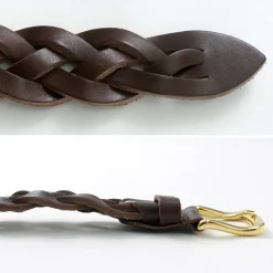 PITTI PELLE Belts^/ Mesh Leather Belt 35mm width 4mm thick