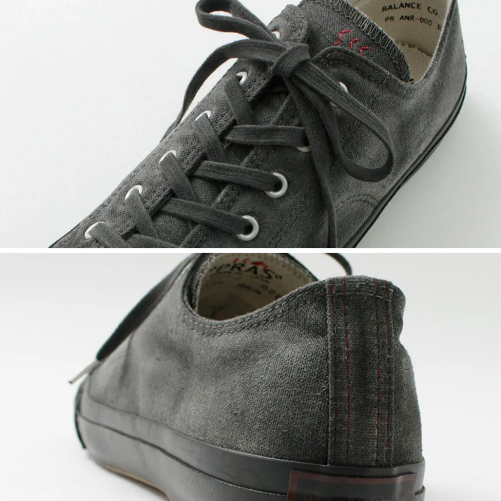PRAS Sneakers^/ Shellcap Low in Sumi Hand Dyedsneaker sumikuro