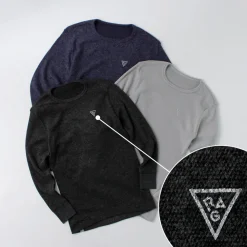 RAG T-Shirts^/ Heat System Crew Neck Long Sleeve T-Shirt