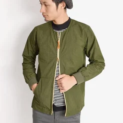 RE MADE IN TOKYO JAPAN Jackets^/ Cotton Nylon Crew Cardigan