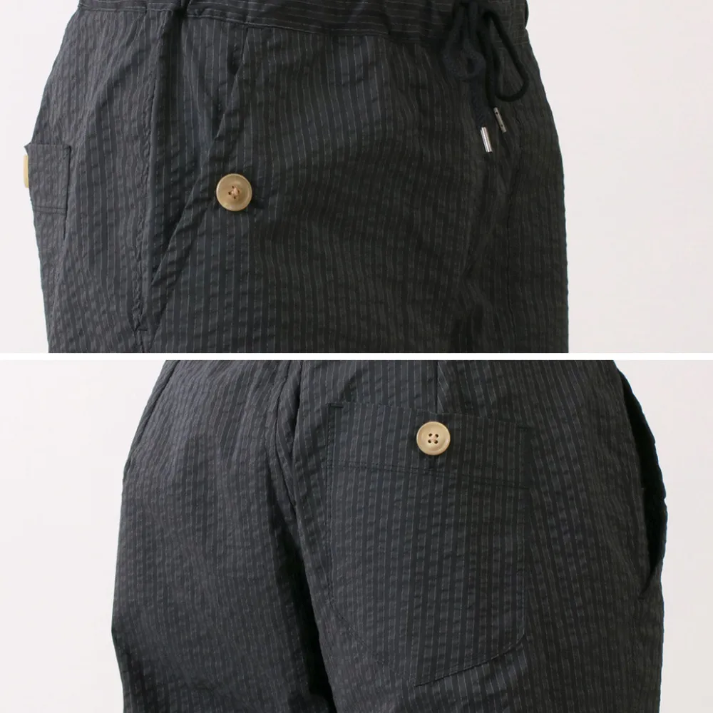 RE MADE IN TOKYO JAPAN Trousers^/ Coded COOLMAX seersucker ankle trousers