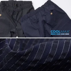 RE MADE IN TOKYO JAPAN Trousers^/ Coded COOLMAX seersucker ankle trousers