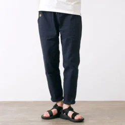 RE MADE IN TOKYO JAPAN Trousers^/ Coded COOLMAX seersucker ankle trousers