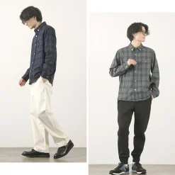 RE MADE IN TOKYO JAPAN Shirts^/ Craft Wool Check CPO Button Down Shirt