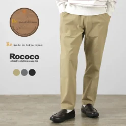 RE MADE IN TOKYO JAPAN Trousers^/ Cotton Nylon Easy Slacks