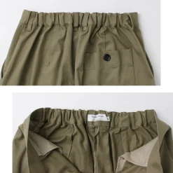 RE MADE IN TOKYO JAPAN Work Pants & Chinos^/ Cotton hard twill tuck wide pants