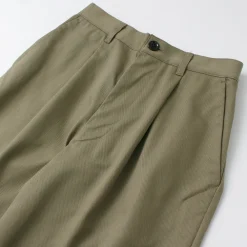 RE MADE IN TOKYO JAPAN Work Pants & Chinos^/ Cotton hard twill tuck wide pants
