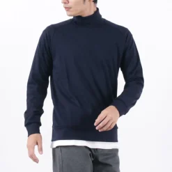 RE MADE IN TOKYO JAPAN Knits^/ Dress Wool Jersey Turtleneck