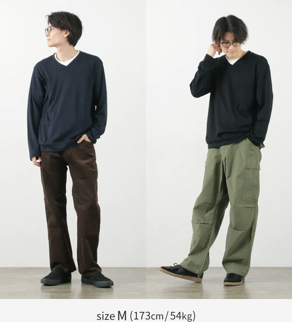 RE MADE IN TOKYO JAPAN Knits^/ Dress Wool Knit V-Neck
