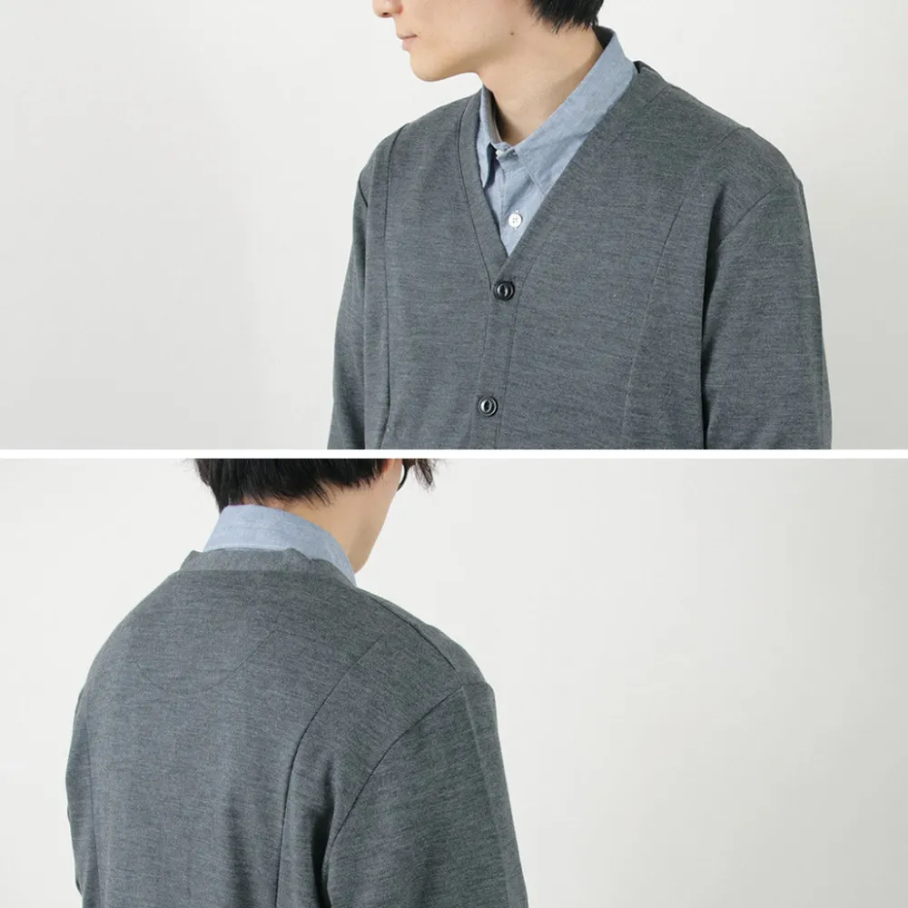 RE MADE IN TOKYO JAPAN Cardigans^/ Dress Wool Knit Round Cut Cardigan