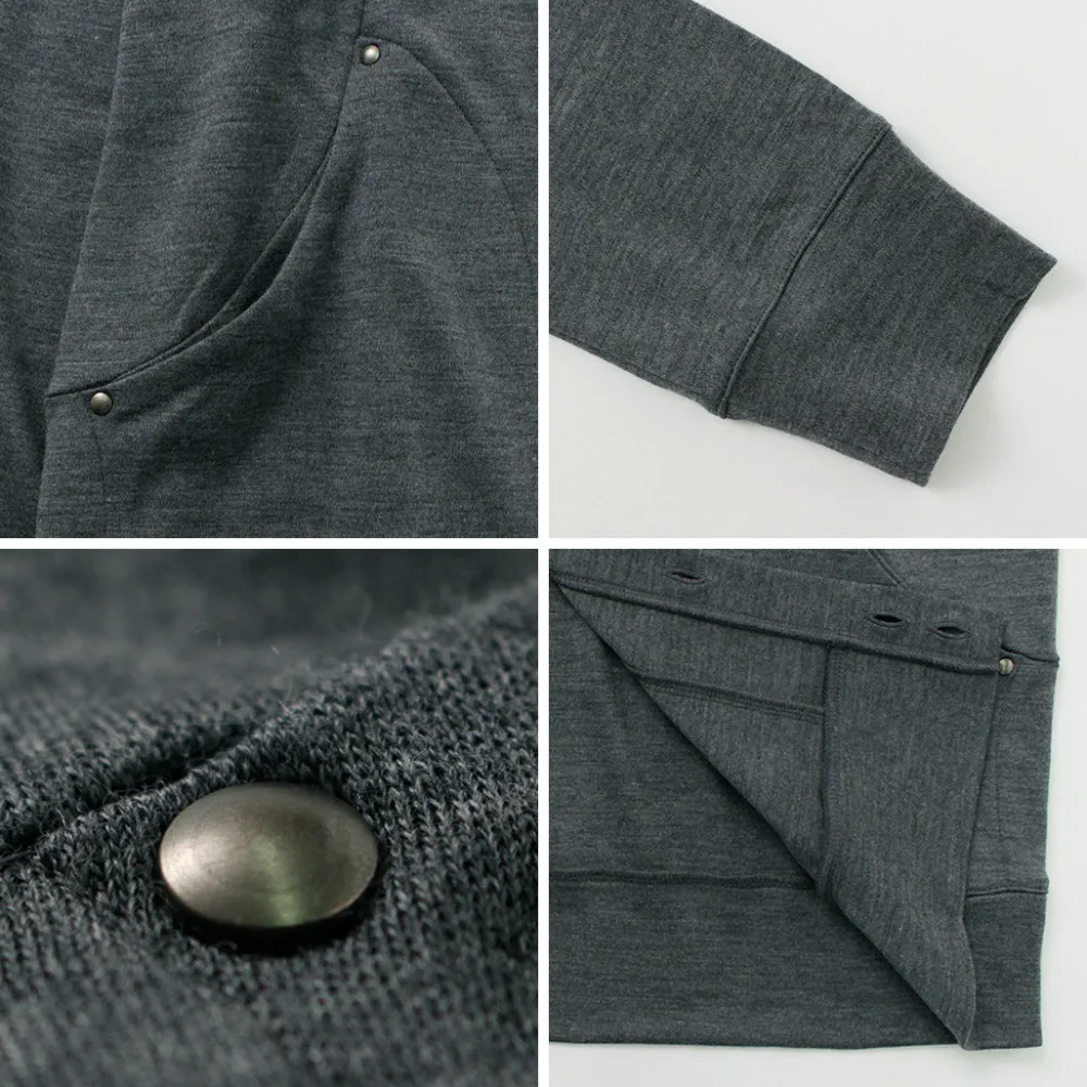 RE MADE IN TOKYO JAPAN Cardigans^/ Dress Wool Knit Round Cut Cardigan