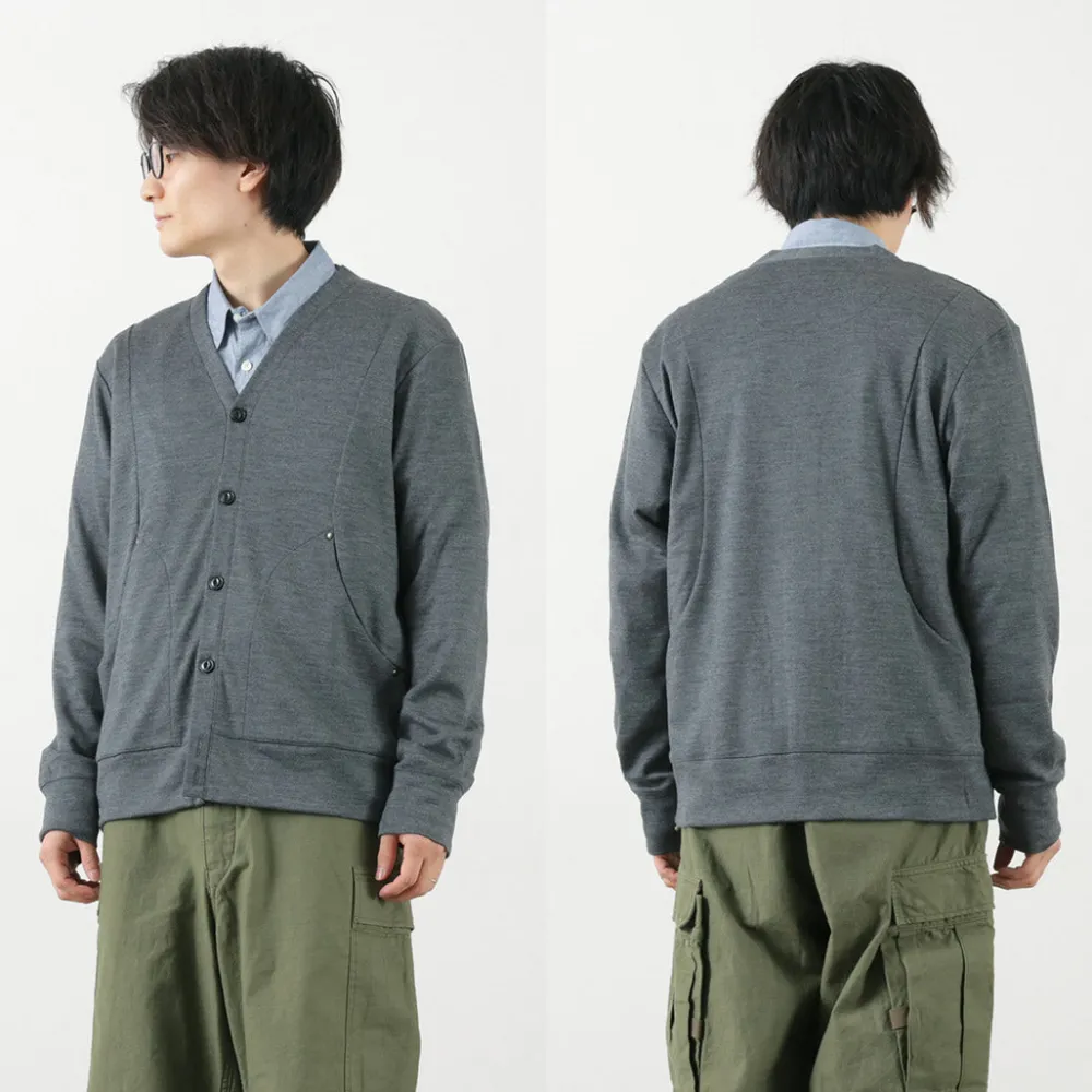 RE MADE IN TOKYO JAPAN Cardigans^/ Dress Wool Knit Round Cut Cardigan